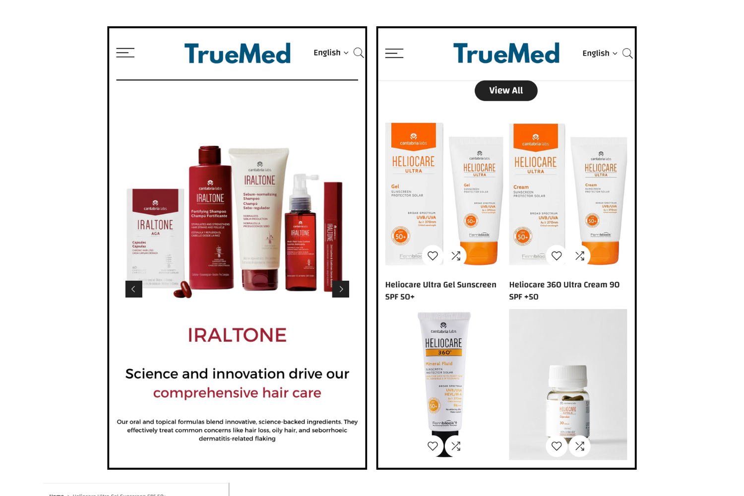 Truemed Case Study - Website Screenshot 3