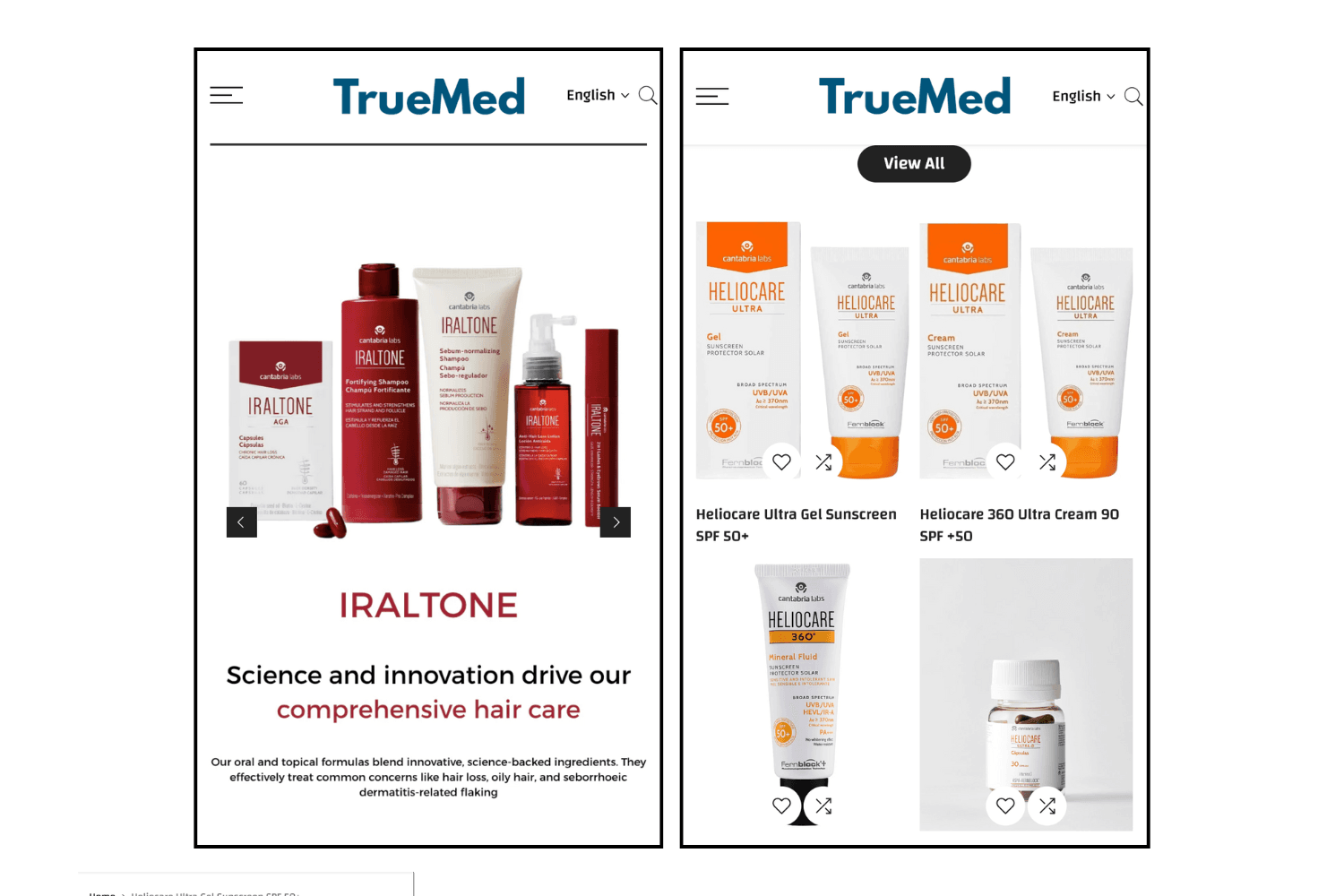 Truemed Case Study - Website Screenshot 3